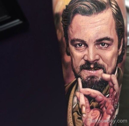 Leonardo DiCaprio Tattoo On Arm
