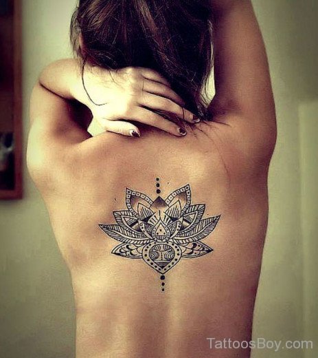 Lotus Tattoo On Back