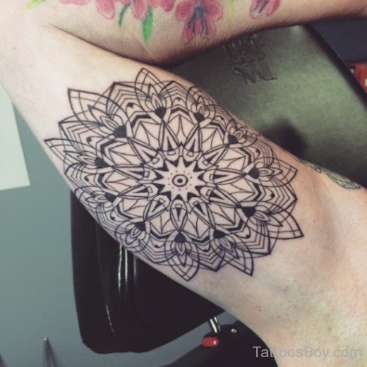 Mandala Tattoo Design On Bicep