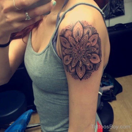 Mandala Tattoo Design On Shoulder