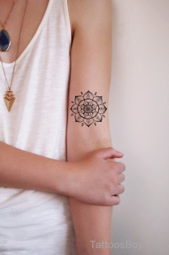 Mandala Tattoo On Bicep