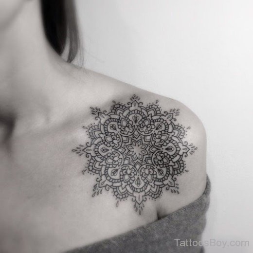 Mandala Tattoo On Shoulder