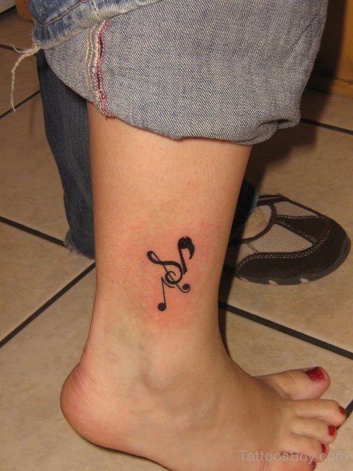 Musical Notes Tattoo On Ankle | Tattoo Designs, Tattoo Pictures