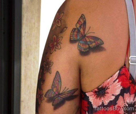 Nice Butterfly Tattoo Design