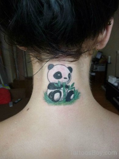 Panda Tattoo On Nape