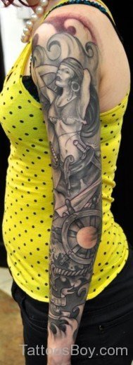 Awesome Full Sleeve Tattoo