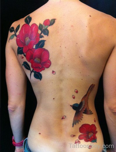 Red Flower Tattoo