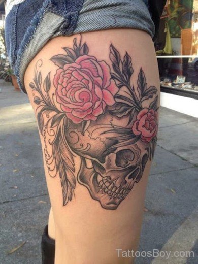 Rose And Skull Tattoo