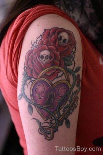 Rose Tattoo On Shoulder