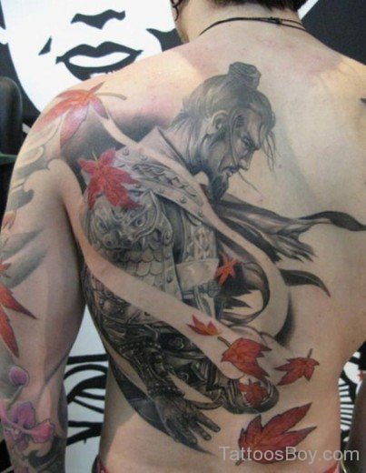 Samurai Tattoo On Back