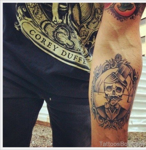 Skull Tattoo On Arm