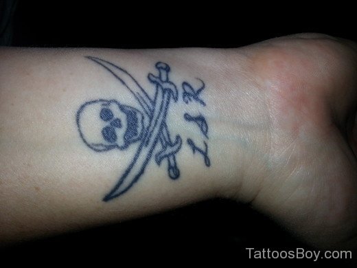 Skull Tattoo On Wrist