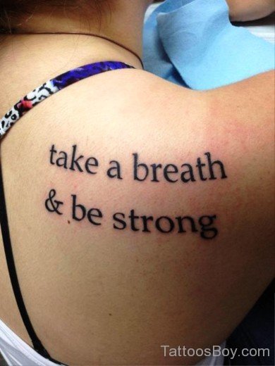 Take A Breath And Be Stong