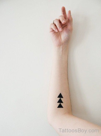 Triangles Tattoo on Arm