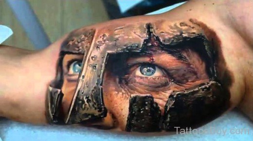 Warrior Head Tattoo 