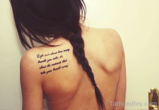 Wording Tattoo 