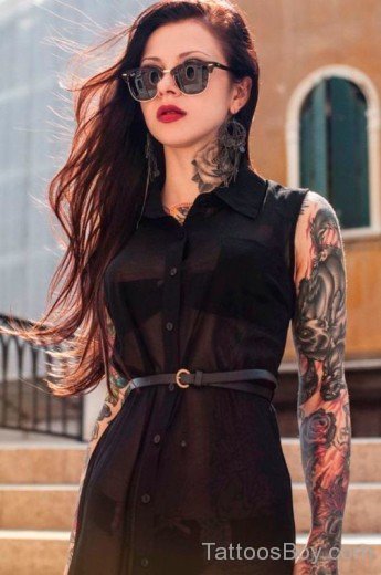 Attractive Full Sleeve Tattoo