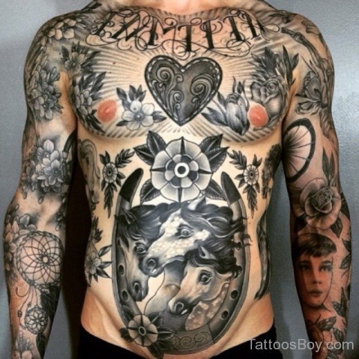 Stylish Chest Tattoo