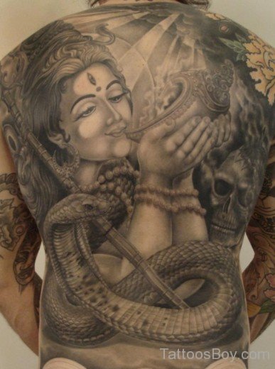  Shiva Tattoo Design On Back 
