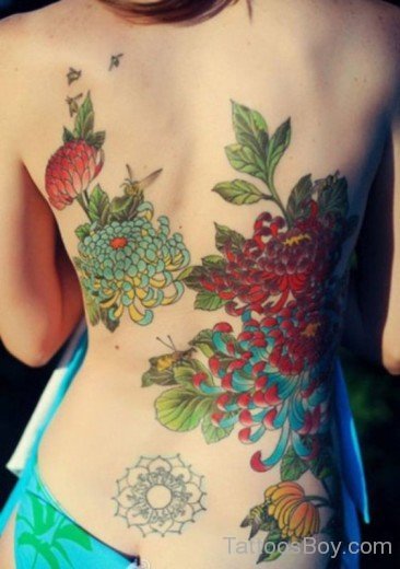 Beautiful Flower Tattoo Design 