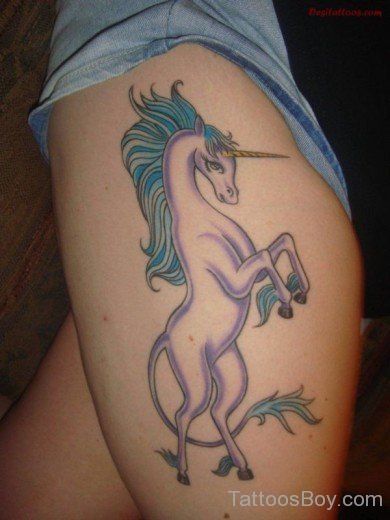 Beautiful Unicorn Tattoo Design