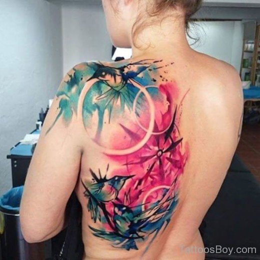 Bird Tattoo On Back