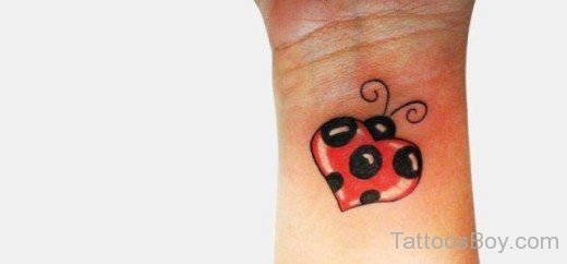 Colorful Ladybug Tattoo