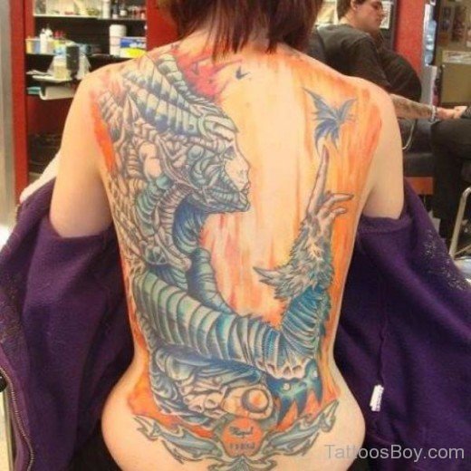 Devil Tattoo On Back