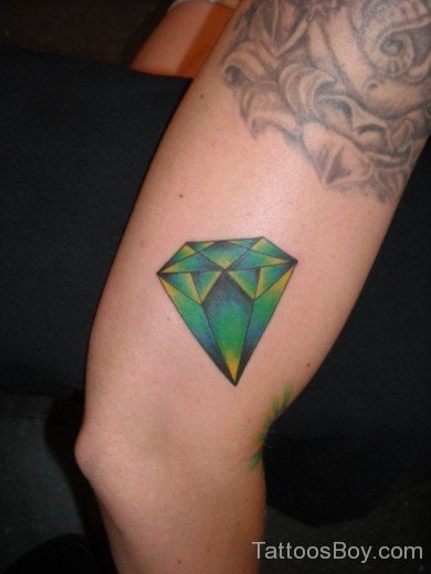 Colored Diamond Tattoo 