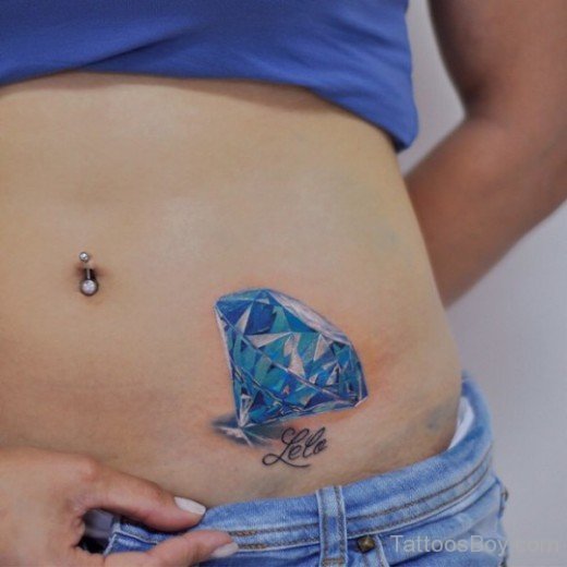 Diamond Tattoo On Waist