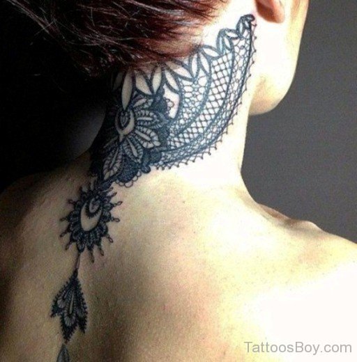 Elegant Nape Tattoo