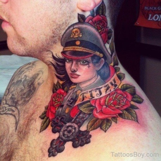 Fantstic Neck Tattoo