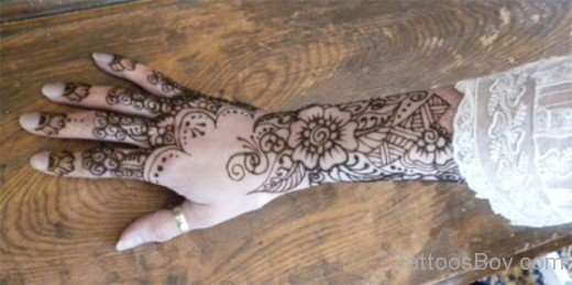 Flower Tattoo On Hand