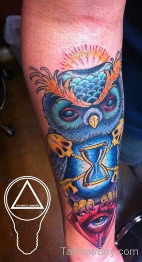 Graceful Owl Tattoo