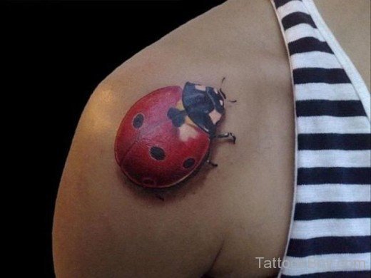 Awesome Ladybug Tattoo 