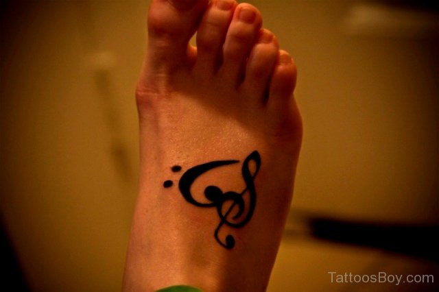 Music note ankle tattoo | Heel tattoos, Trendy tattoos, Music tattoos
