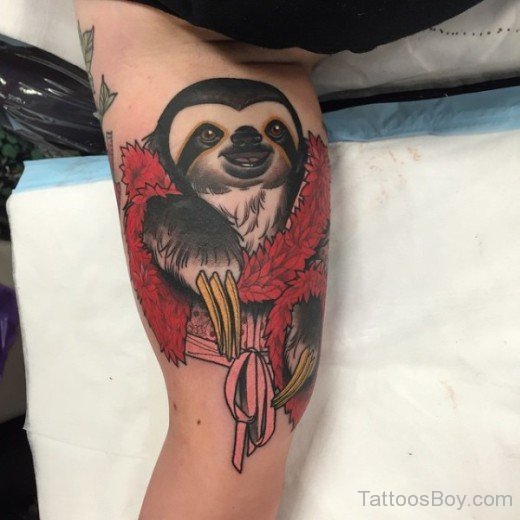 Penguin Tattoo On Leg