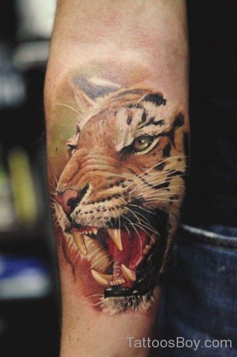 Roaring Tiger Tattoo