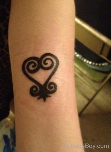 Sankofa Heart Tattoo Design