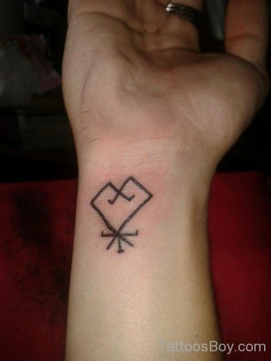 Sankofa Symbol Tattoo On Wrist