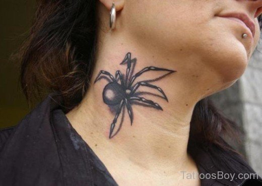 Elegant Spider Tattoo Design 