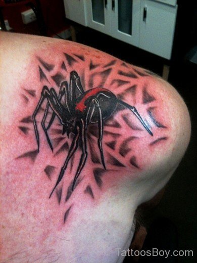 Spider Tattoo On Back