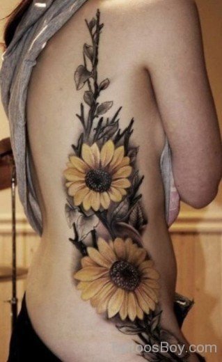 Beautiful Sunflower Tattoo 