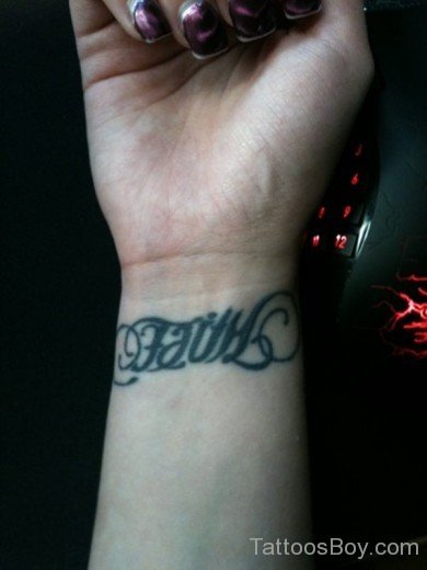 Ambigram Tattoo Design On Wrist