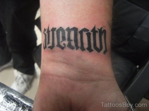 Ambigram Tattoo On Wrist 