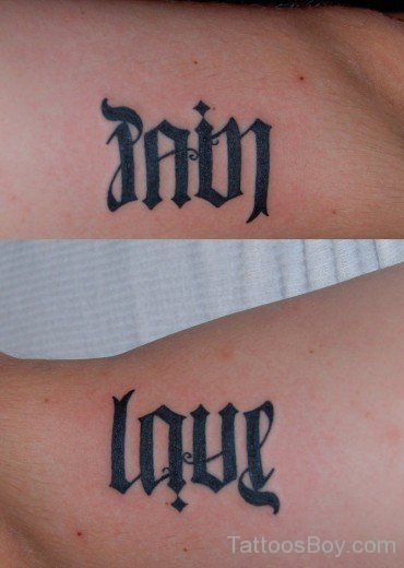 Ambigram Tattoo Design 