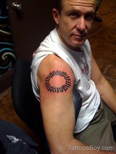 Ambigram Tattoo on Shoulder