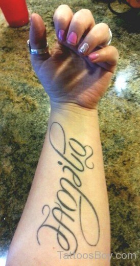 Ambigram Tattoo on Wrist