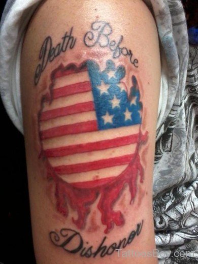 American Flag Tattoo Design 