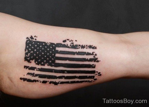 American Flag Tattoo On Arm